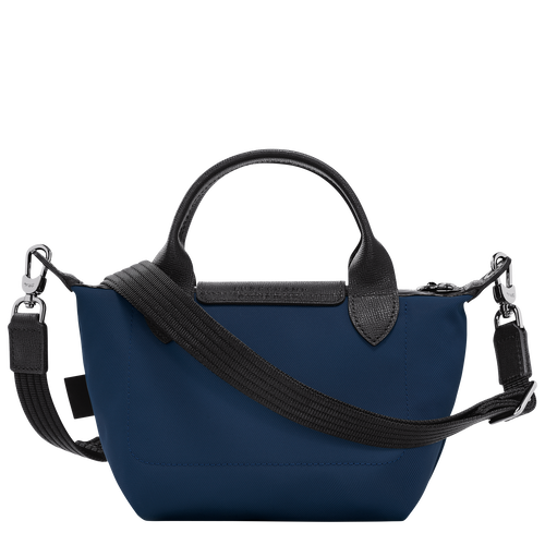 Le Pliage Energy XS Handbag , Navy - Recycled canvas - View 4 of  6
