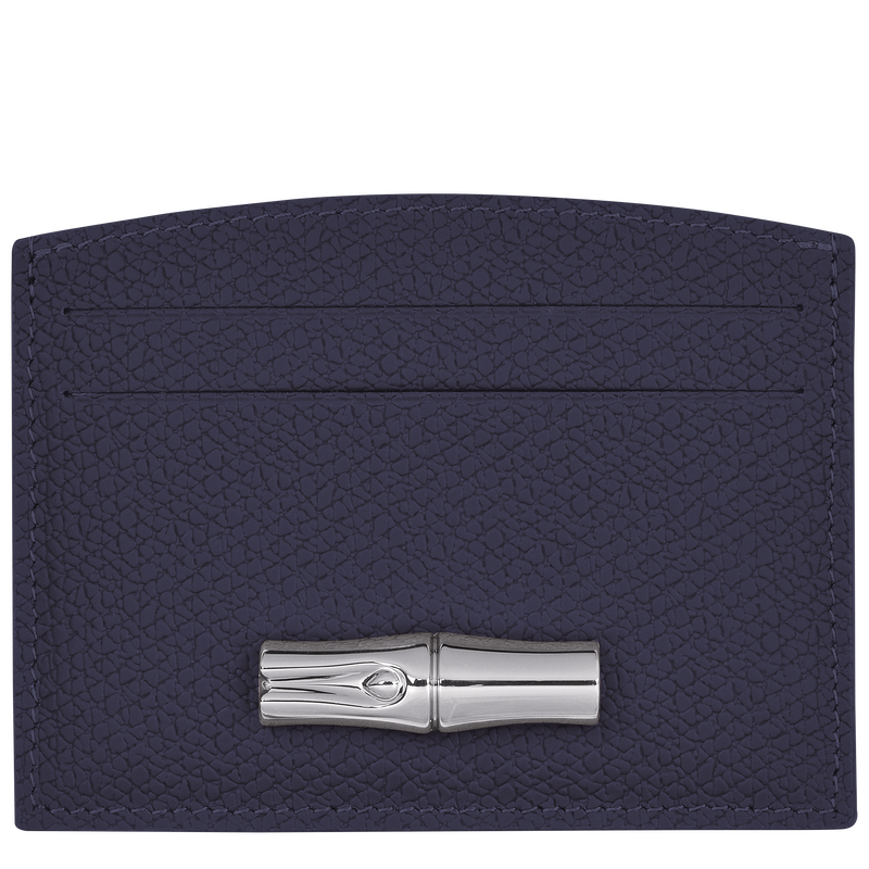 Le Roseau Card holder , Bilberry - Leather  - View 1 of  2
