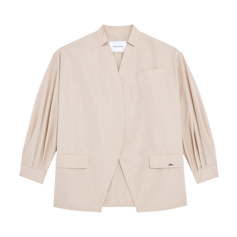 Casaco tipo quimono , Tafet&aacute; t&eacute;cnico - Papel  - Vista 1 de  5