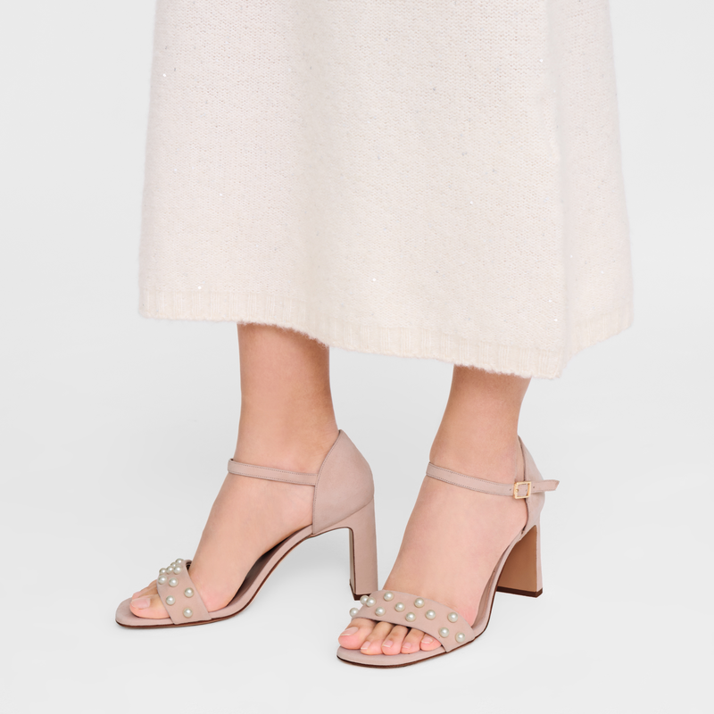 La Baronne Sandalen met hoge hak , Room - Leder  - Weergave 5 van  5