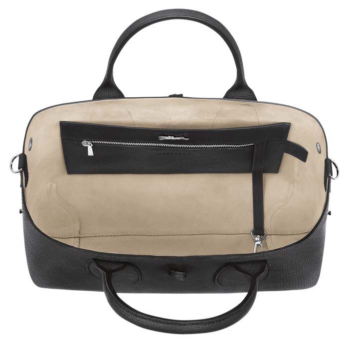 Top handle bag M Roseau Black (10058HPN001) Longchamp US