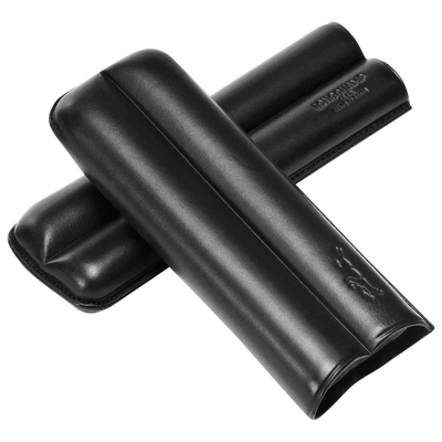 Cigars case , Black - Leather