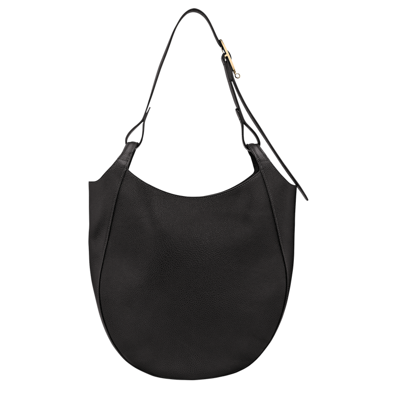 Le Foulonn&eacute; L Hobo bag , Black - Leather  - View 4 of  6