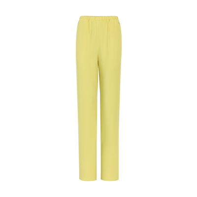 Trousers , Lime - Fluid crepe