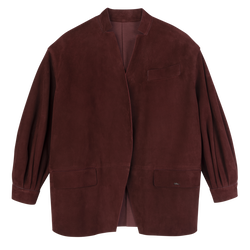 Jacket , Burgundy - Leather