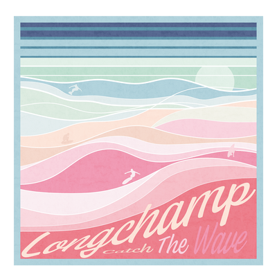 En Pleine Vague Silk scarf 50 , Rainbow - Silk