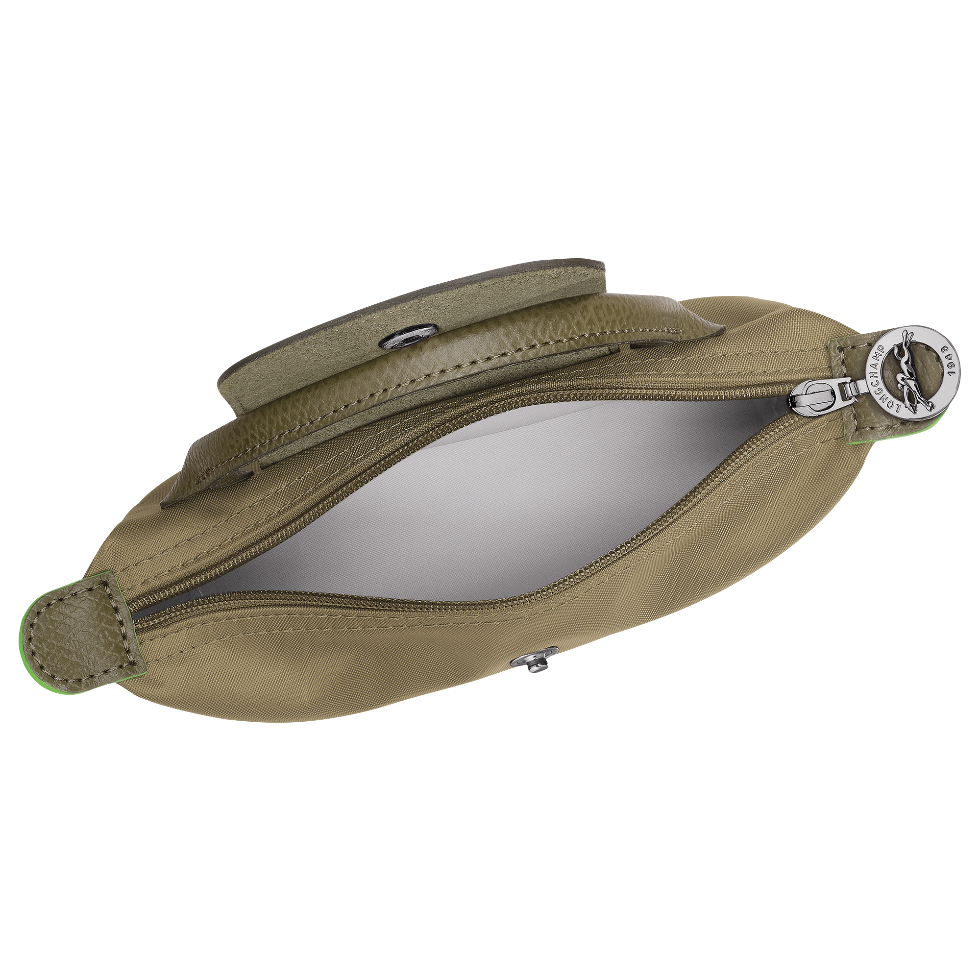 Le Pliage Green Pouch with handle, Artichoke