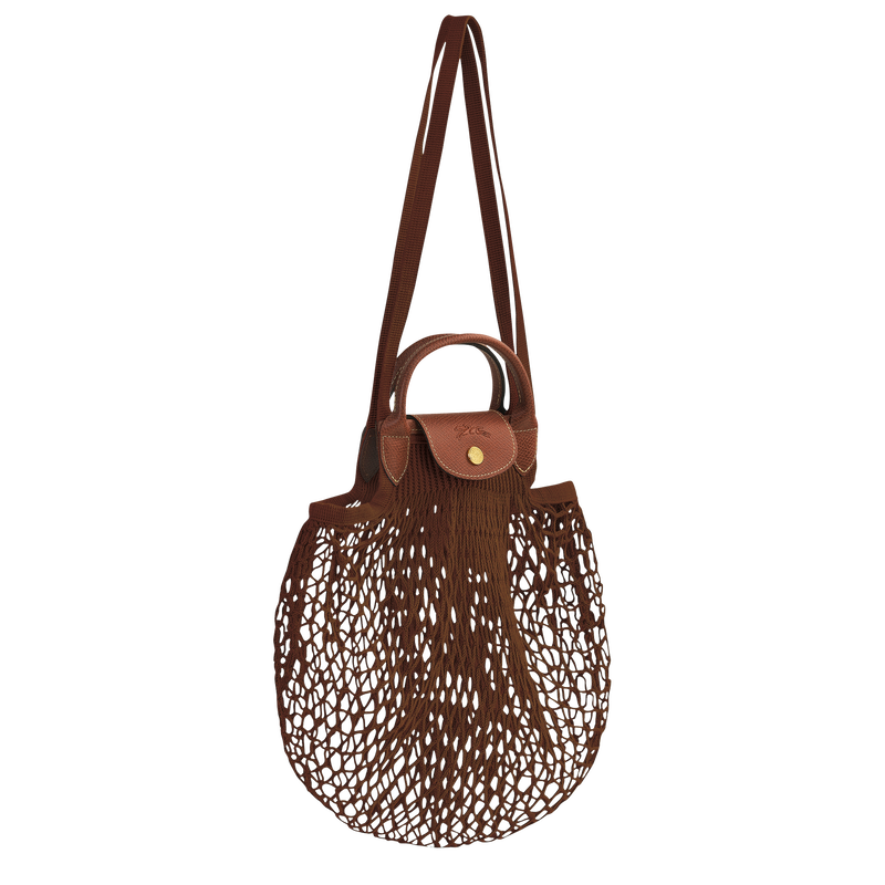 Le Pliage Filet L Mesh bag , Tobacco - Canvas  - View 3 of  4