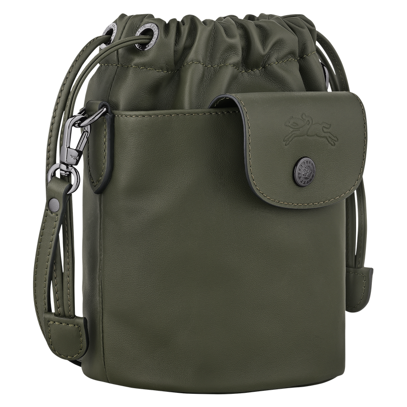 Le Pliage Xtra XS Bucket bag , Fir - Leather  - View 3 of  6