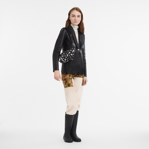 Le Pliage Collection XS Crossbody bag , Black - Canvas - View 2 of  3