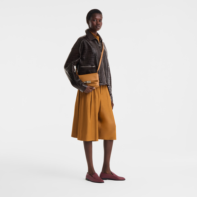 Sac bandouli&egrave;re S Le Smart , Cuir - Caramel