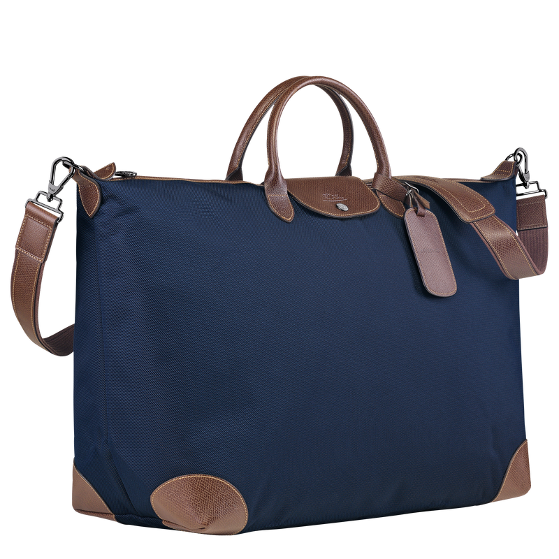Boxford M Travel bag Blue Recycled canvas Longchamp IE
