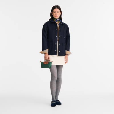 Le Pliage Original Pouch with handle , British Green - Recycled canvas