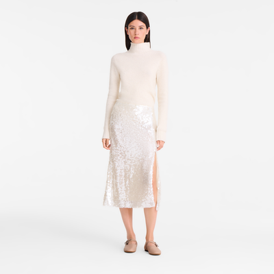 High neck sweater , Ivory - OTHER