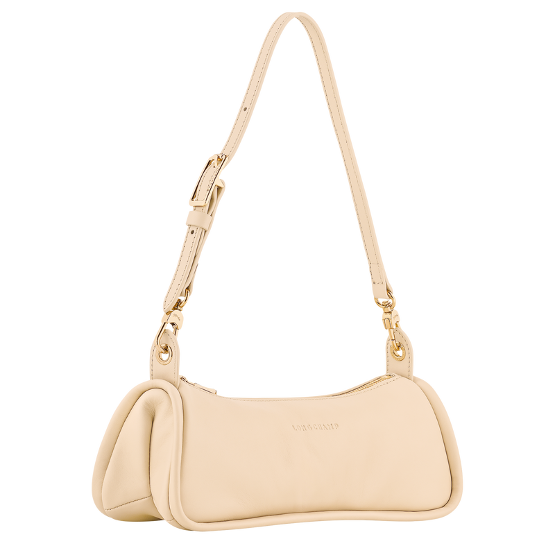 Looong M Shoulder bag , Vanilla - Leather  - View 3 of  7