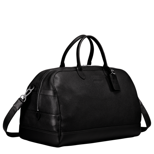 Le Foulonné M Travel bag , Black - Leather - View 3 of  4