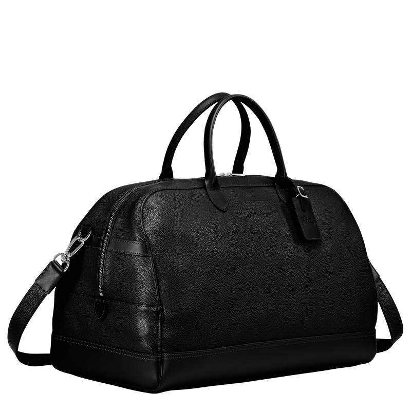 Le Foulonné M Travel bag , Black - Leather  - View 3 of  4