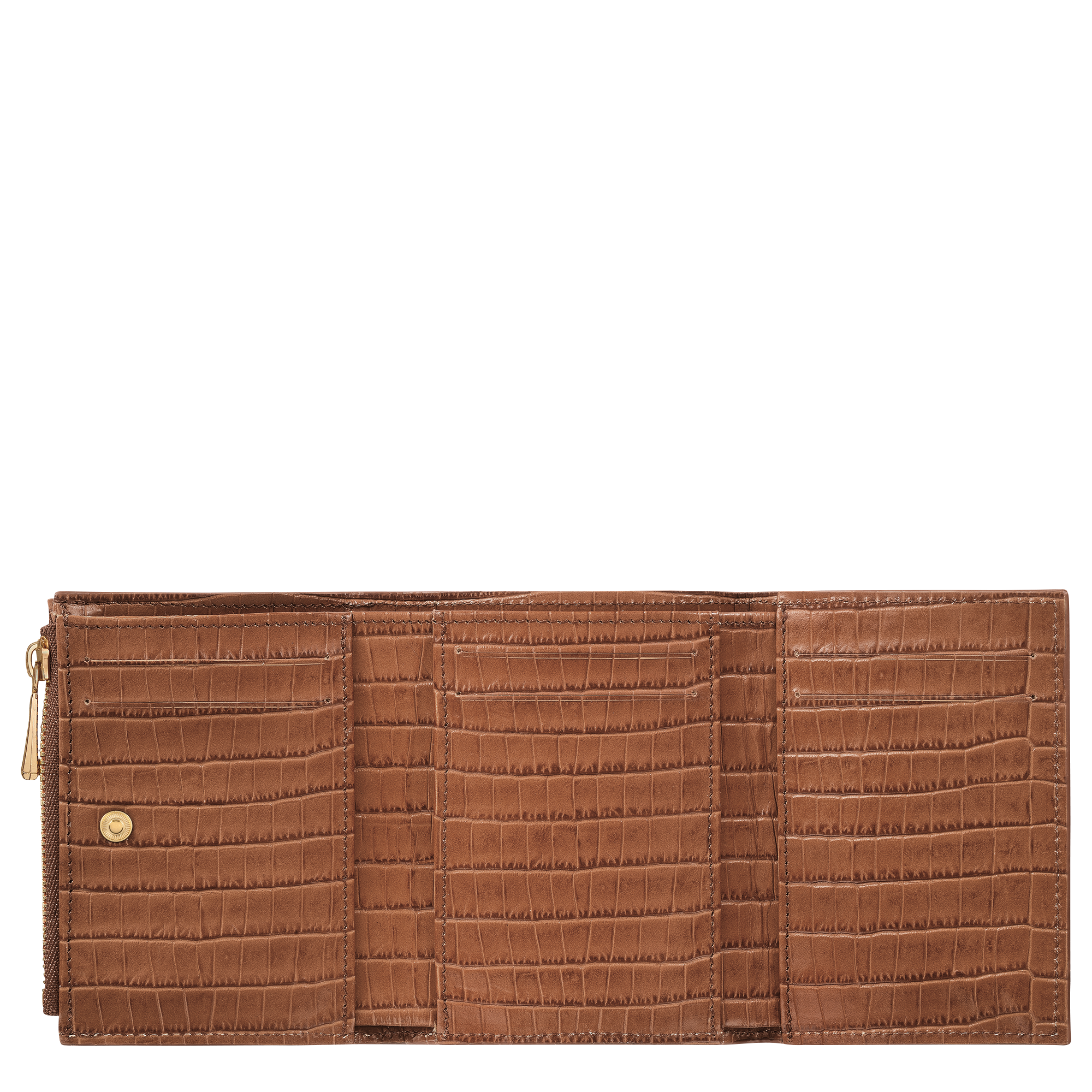 Longchamp Pocket Kompakte dreifach-Geldb&ouml;rse, Cashew