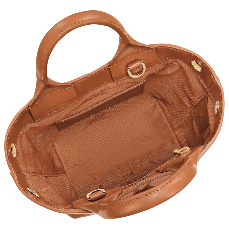 Borsa con manico XS Le Roseau , Pelle - Anacardo  - View 6 of  7