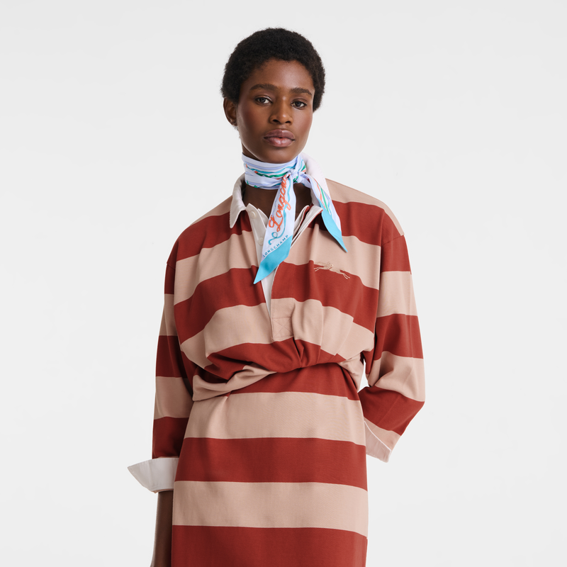 Rubans Longchamp Headband , Lagoon - Silk  - View 2 of 2