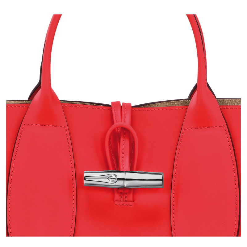 Roseau M Handbag , Red - Leather  - View 3 of 3