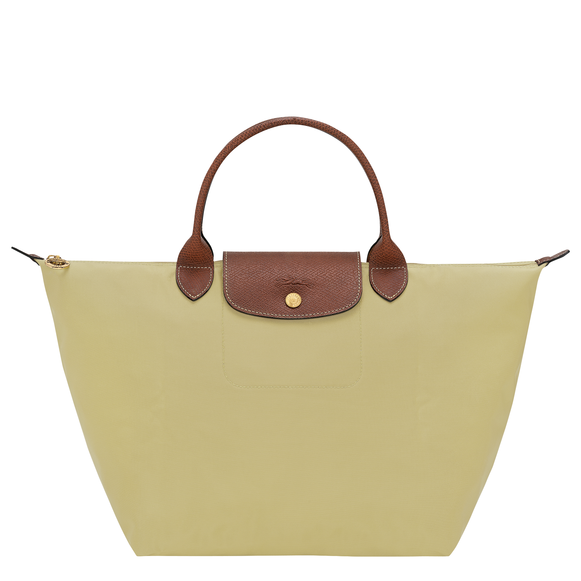 Le Pliage Original M Handbag Pistachio - Recycled canvas
