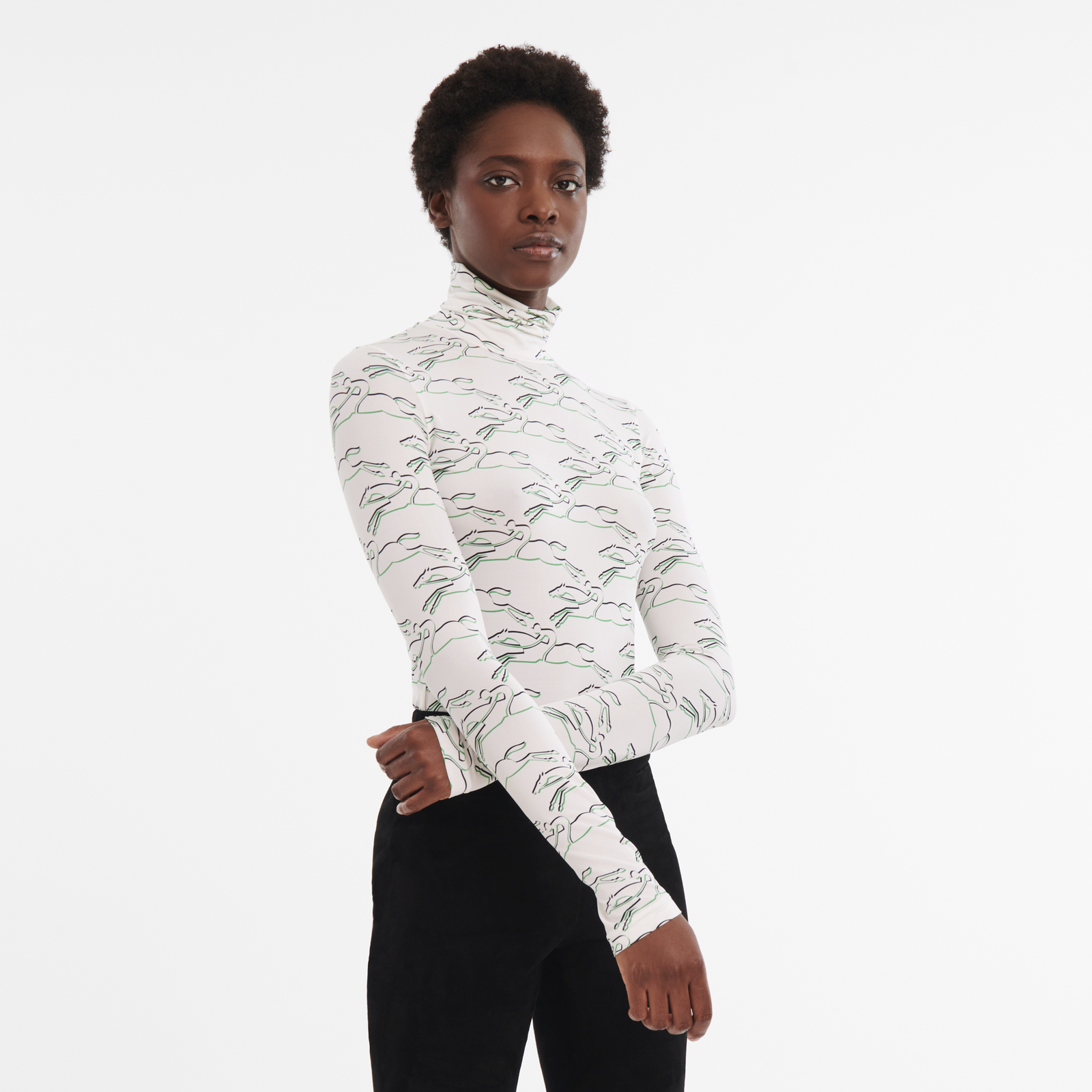 Thin black turtleneck sales sweater