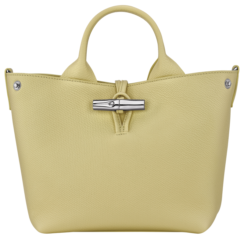 Borsa con manico S Le Roseau , Pelle - Pistacchio  - View 5 of  7