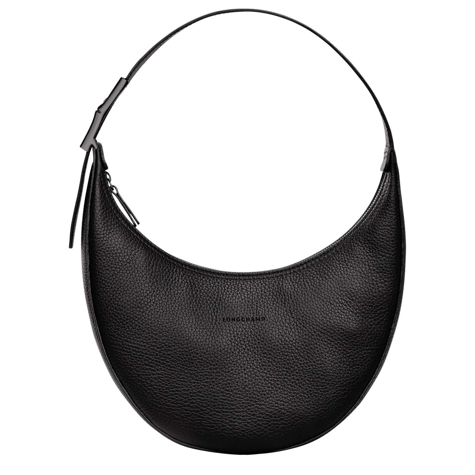 Roseau Essential M Hobo bag Black Leather (10218968001) Longchamp US