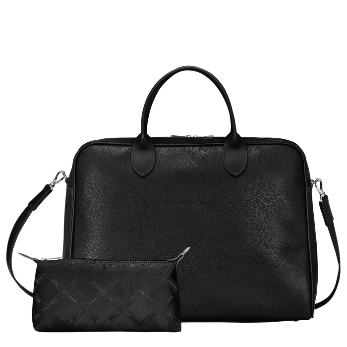 Briefcase L Le Foulonné Black (L2748021047) | Longchamp US