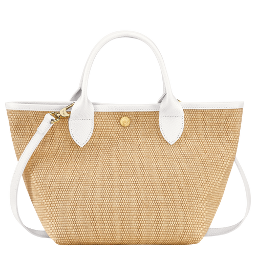 Le Panier Pliage S Basket bag , White - Canvas - View 4 of  5