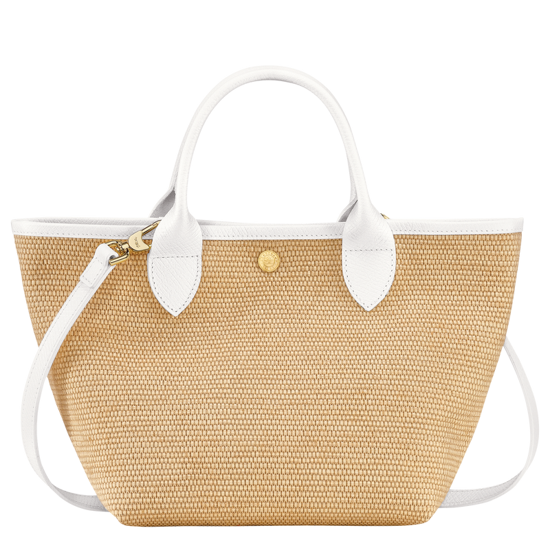 Le Panier Pliage S Basket bag , White - Canvas  - View 4 of  5