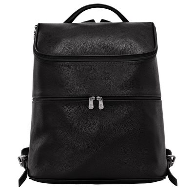 Sac à dos Le Foulonné , Cuir - Noir