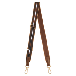 Shoulder strap , Chocolate - Canvas