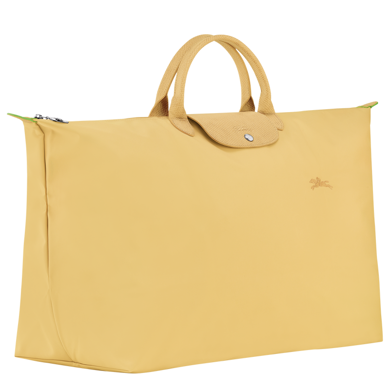 Le Pliage Green 旅行袋 M , 小麥白 - 再生帆布  - 查看 2 5
