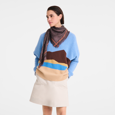La M&eacute;daille Longchamp Stole, Mocha