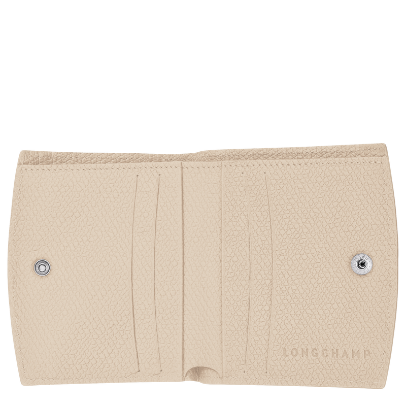 Brieftasche im Kompaktformat Roseau , Leder - Papier  - Ansicht 3 von 4