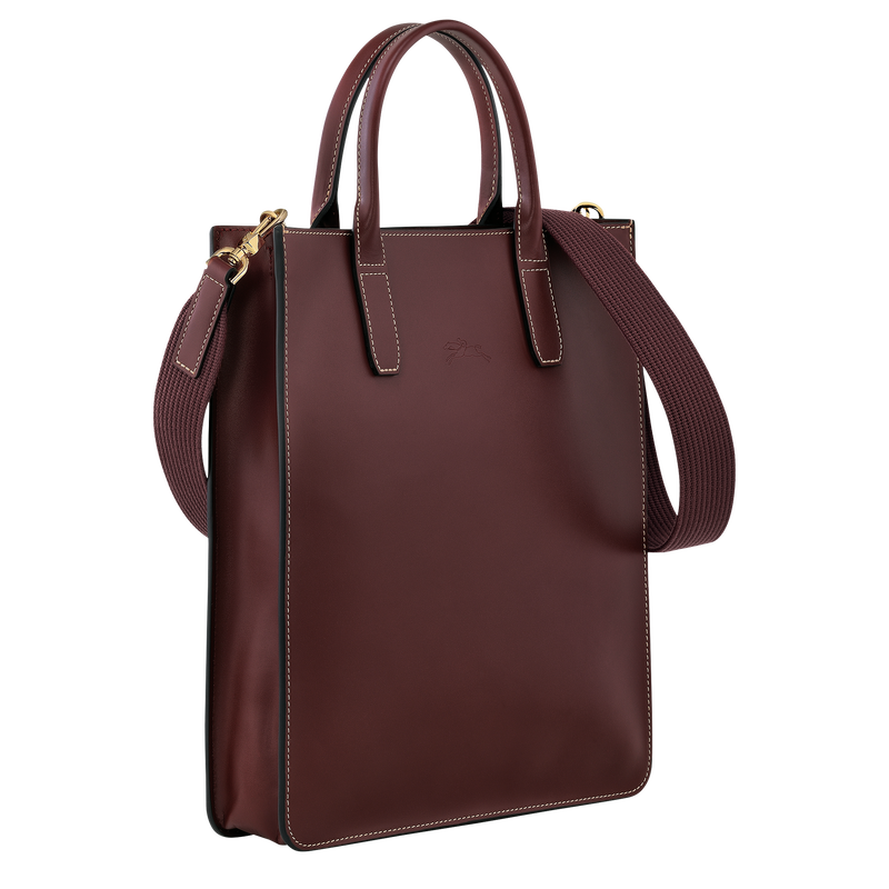 Le Foulonné M Tote bag Plum - Leather (10223HDQ261) | Longchamp GB