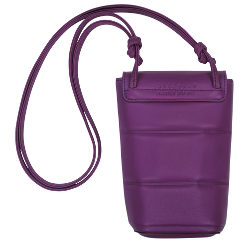 Le Pliage Xtra Phone case , Violet - Leather - View 4 of  4