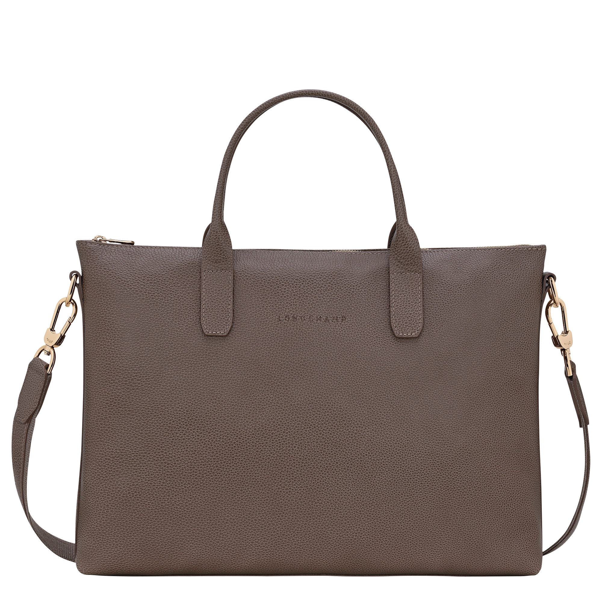 Le Foulonn&eacute; Briefcase S, Taupe