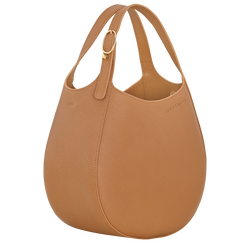 Le Foulonn&eacute; S Handbag , Pecan - Leather