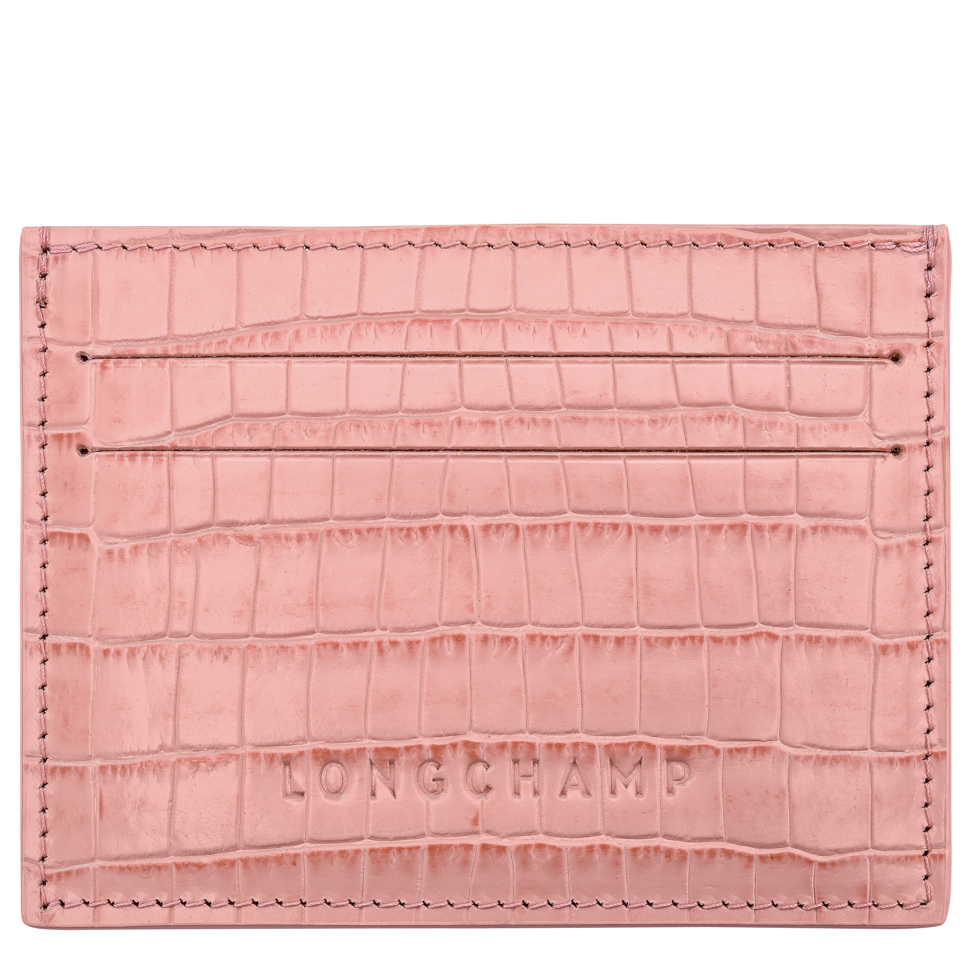 Longchamp Pocket Porta Carte,  T&egrave; rosa