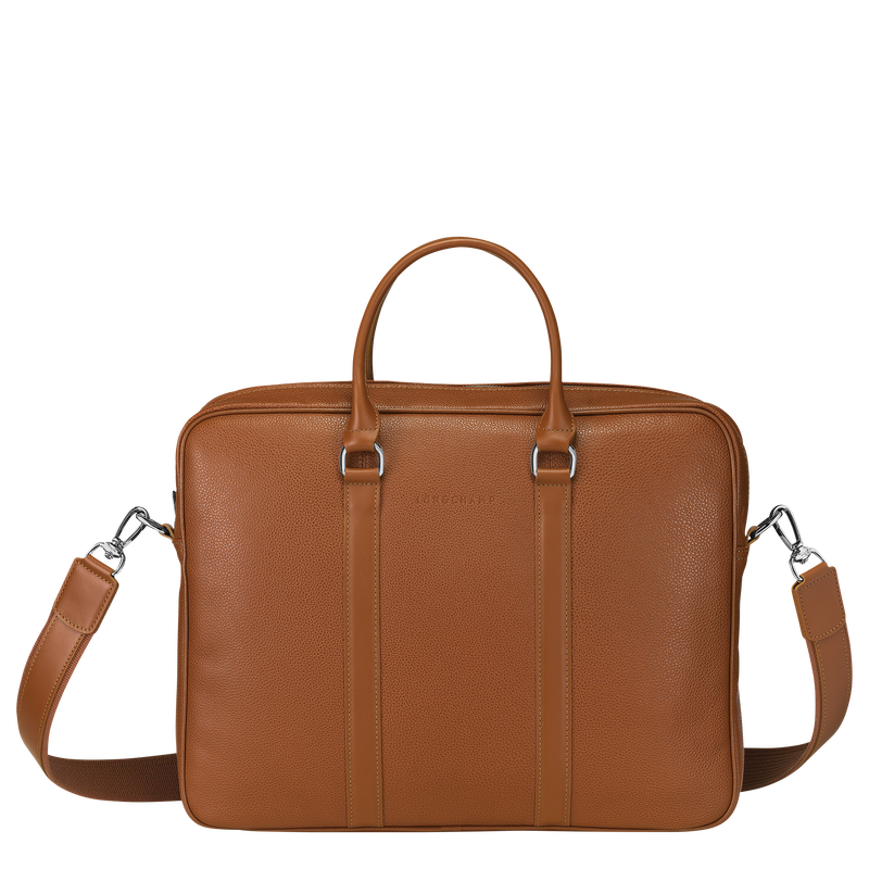 Le Foulonné S Briefcase , Caramel - Leather  - View 1 of  5