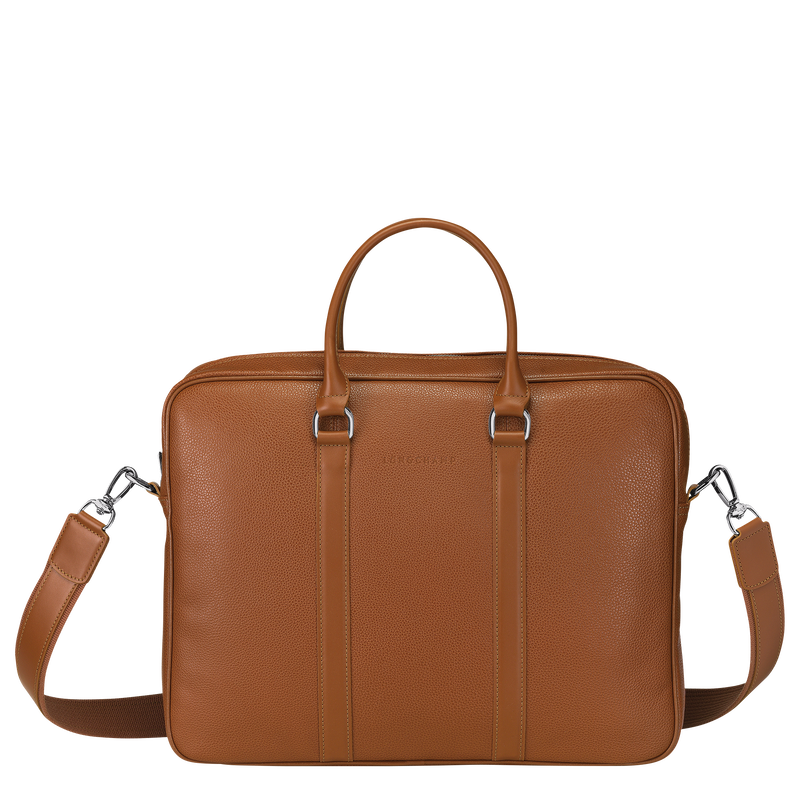 Le Foulonné S Briefcase , Caramel - Leather  - View 1 of  5