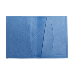 Le Foulonné Passport cover , Cloud Blue - Leather