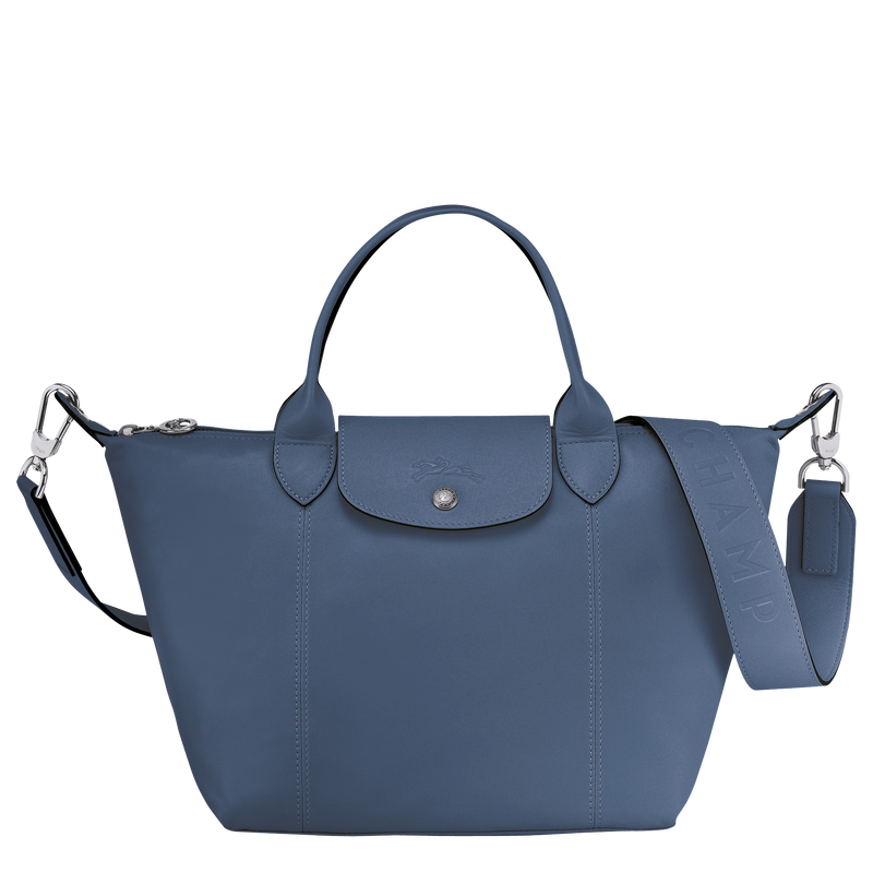 Top handle bag S Le Pliage Cuir Pilot blue (L1512757729) Longchamp AU