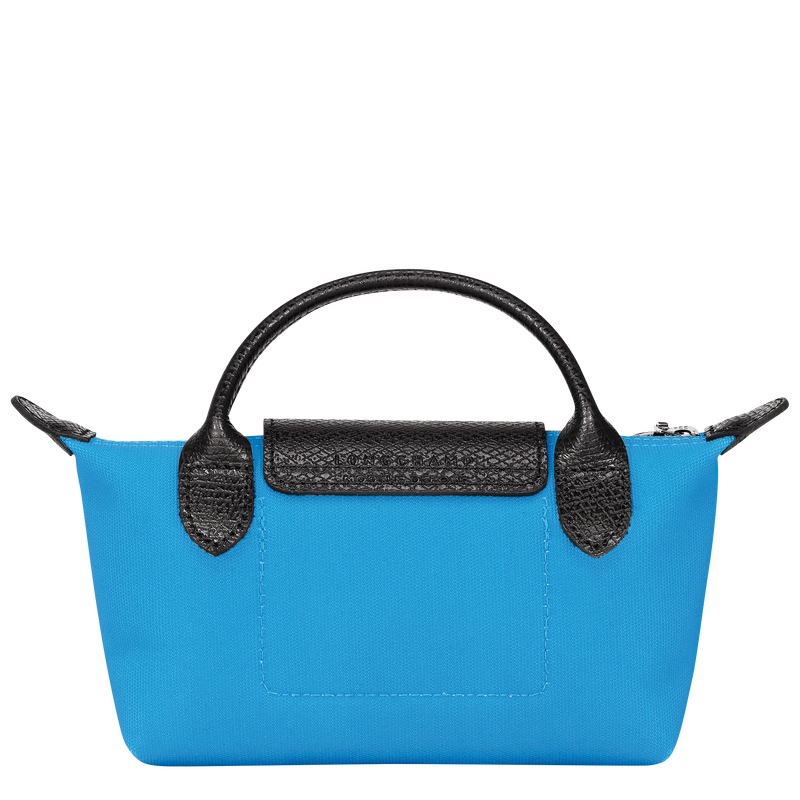 Longchamp x ToiletPaper ポーチ （ハンドル付） ブルー - キャンバス