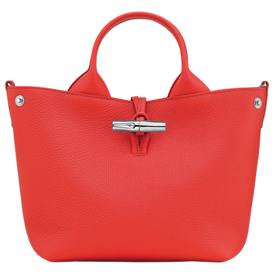 Le Roseau S Handbag , Vermilion - Leather