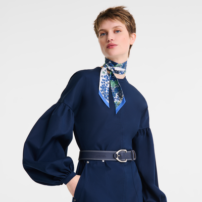 Le Pliage Xtra Ladies' belt , Navy - Leather