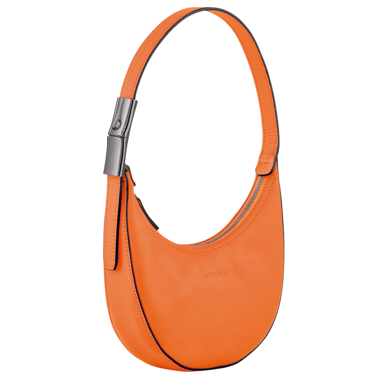 Le Roseau Essential S Hobo bag , Orange - Leather  - View 3 of  6